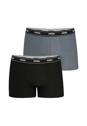 LOT DE 2 DUO ESSENTIEL ATHENA - Boxers - noir/gris