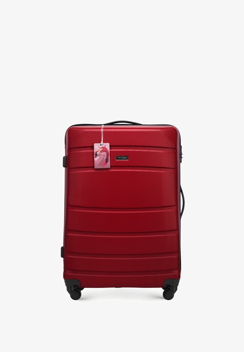 WITTCHEN LARGE SUITCASE WITH LUGGAGE TAG FROM ABS - Trolley - red