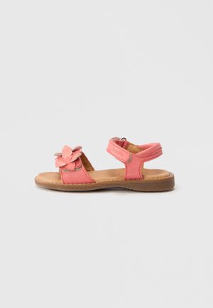 LORINE FLOWERS - Sandals - coral