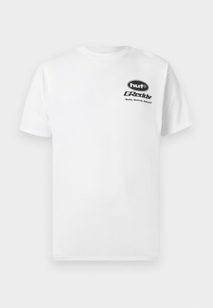 GREDDY PARTS TEE UNISEX - Apdrukāts T-krekls - white