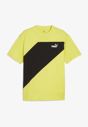 Puma POWER - Camiseta estampada - lime sheen