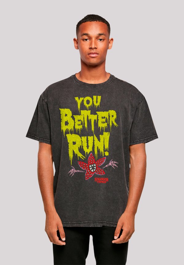 STRANGER THINGS YOU BETTER RUN NETFLIX TV SERIES - T-Shirt print - schwarz