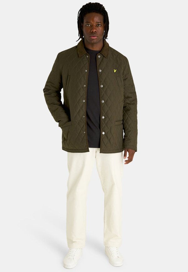 QUILTED - Light jacket - olive4