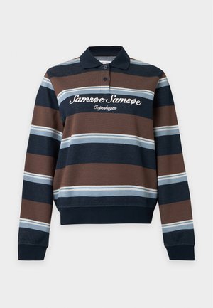 Samsøe Samsøe, SADORY - Μπλούζα με μακριά μανίκια - brown/blue