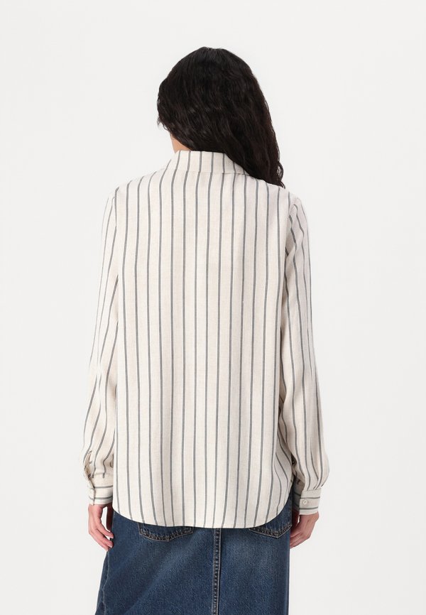SLFVIVA STRIPED SUN SHIRT  - Button-down blouse - sandshell3