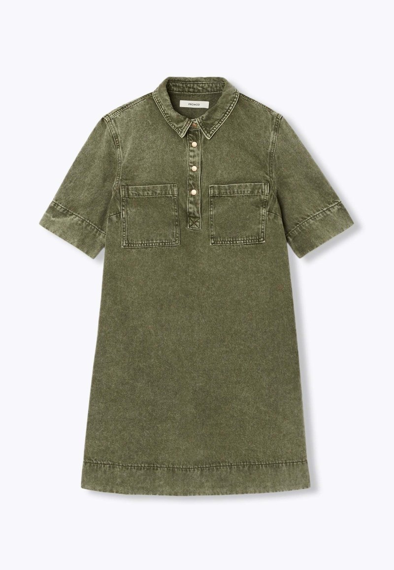 Promod Robe en jean - mousse/vert - ZALANDO.FR
