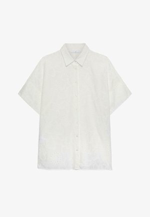 Luisa Viola, CAMICIA IN MUSSOLA RICAMATA - Overhemdblouse - bianco