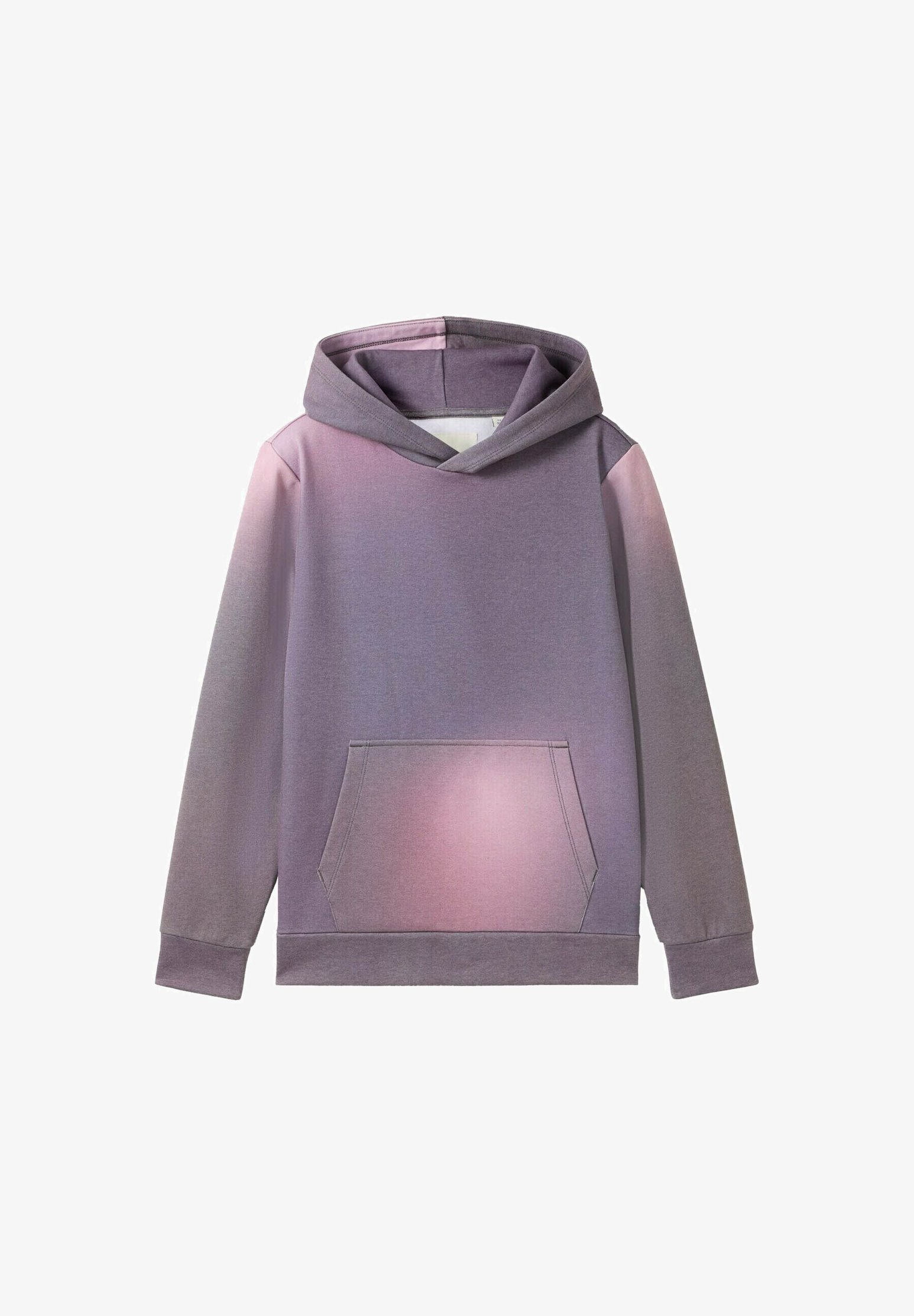 TOM TAILOR MIT FARBVERLAUF Kapuzenpullover black purple