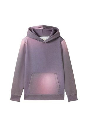 MIT FARBVERLAUF - Sweat à capuche - black purple gradient design