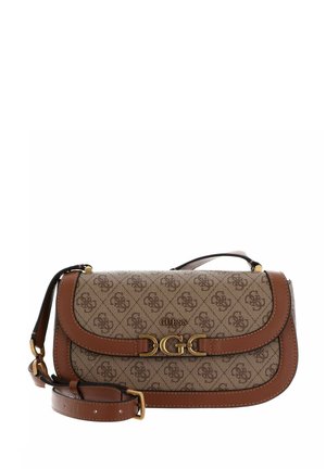 Guess, DAGAN FLAP - Bandolera - latte logo