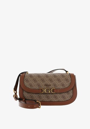 Guess, DAGAN FLAP - Bandolera - latte logo