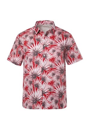 Men Plus, SHIRT, SHORT SLEEVE, KENT COLLAR, PRINT, COMFORT FIT, UP TO 8 XL - Hemd - ruby red