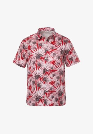 Men Plus, SHIRT, SHORT SLEEVE, KENT COLLAR, PRINT, COMFORT FIT, UP TO 8 XL - Shirt - ruby red