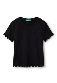 United Colors of Benetton SHORT SLEEVE - Triko s potiskem - black