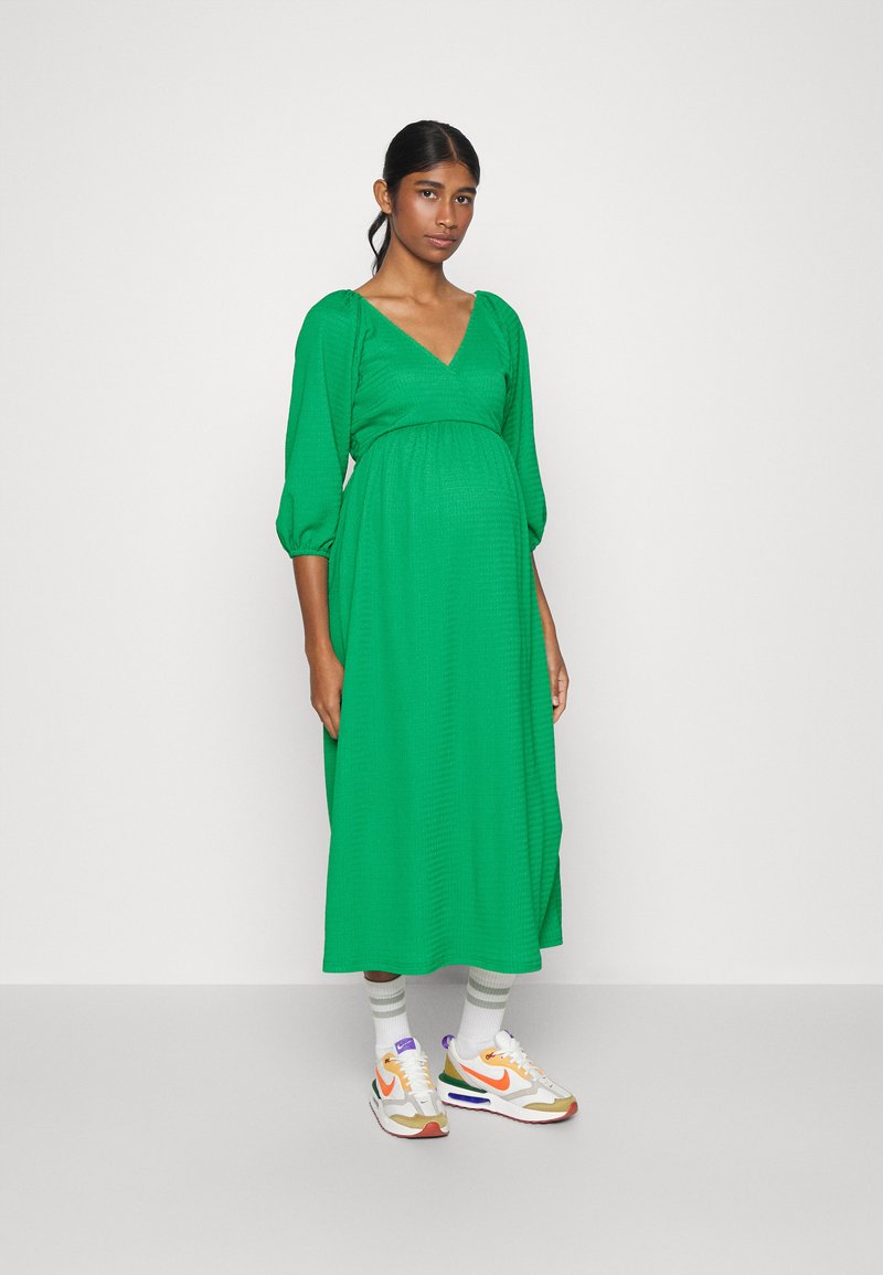 ONLY MATERNITY OLMUNITA WRAP DRESS Jurk jelly bean/groen Zalando.be