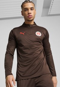Puma FC ST PAULI QUARTER - Fanartikel - dark chocolate red