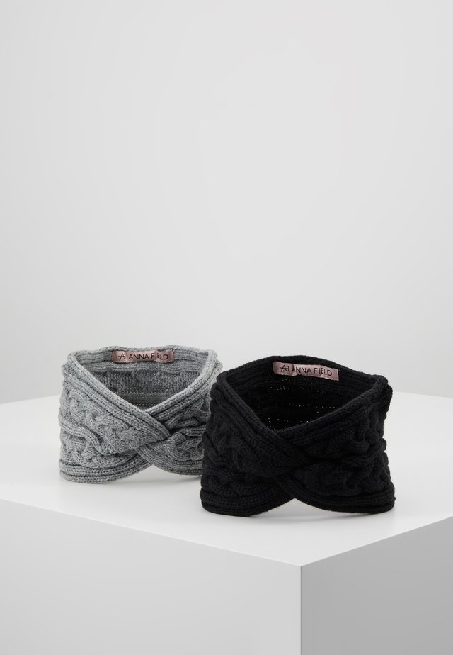 2 PACK - Ørevarmere - black/grey