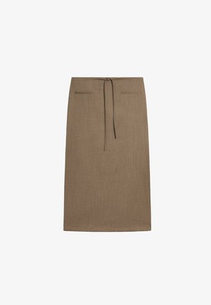 Massimo Dutti, Cotton blend openwork polo shirt - Maxirok - mottled brown