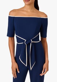 Adrianna Papell TIE  - Combinaison - navy sateen ivory