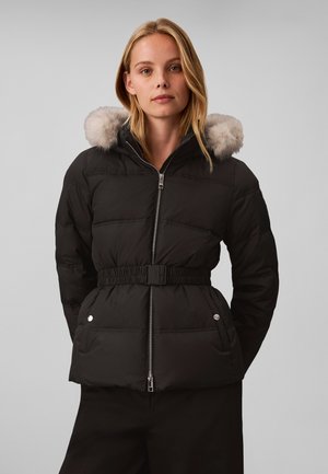 Calvin Klein, MATTE MIDWEIGHT BELTED PUFFER JACKET - Пухено яке - black