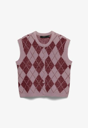 Vero Moda, KNITTED VEST VMHALO KNITTED VEST - Veste sans manches - elderberry