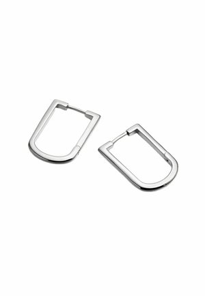 SEMI RECTANGULAR - Pendientes - silver-coloured