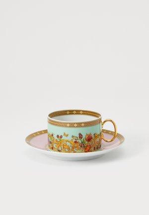 CUP SAUCER 4 LOW SET - Πιατάκι - white/multicoloured
