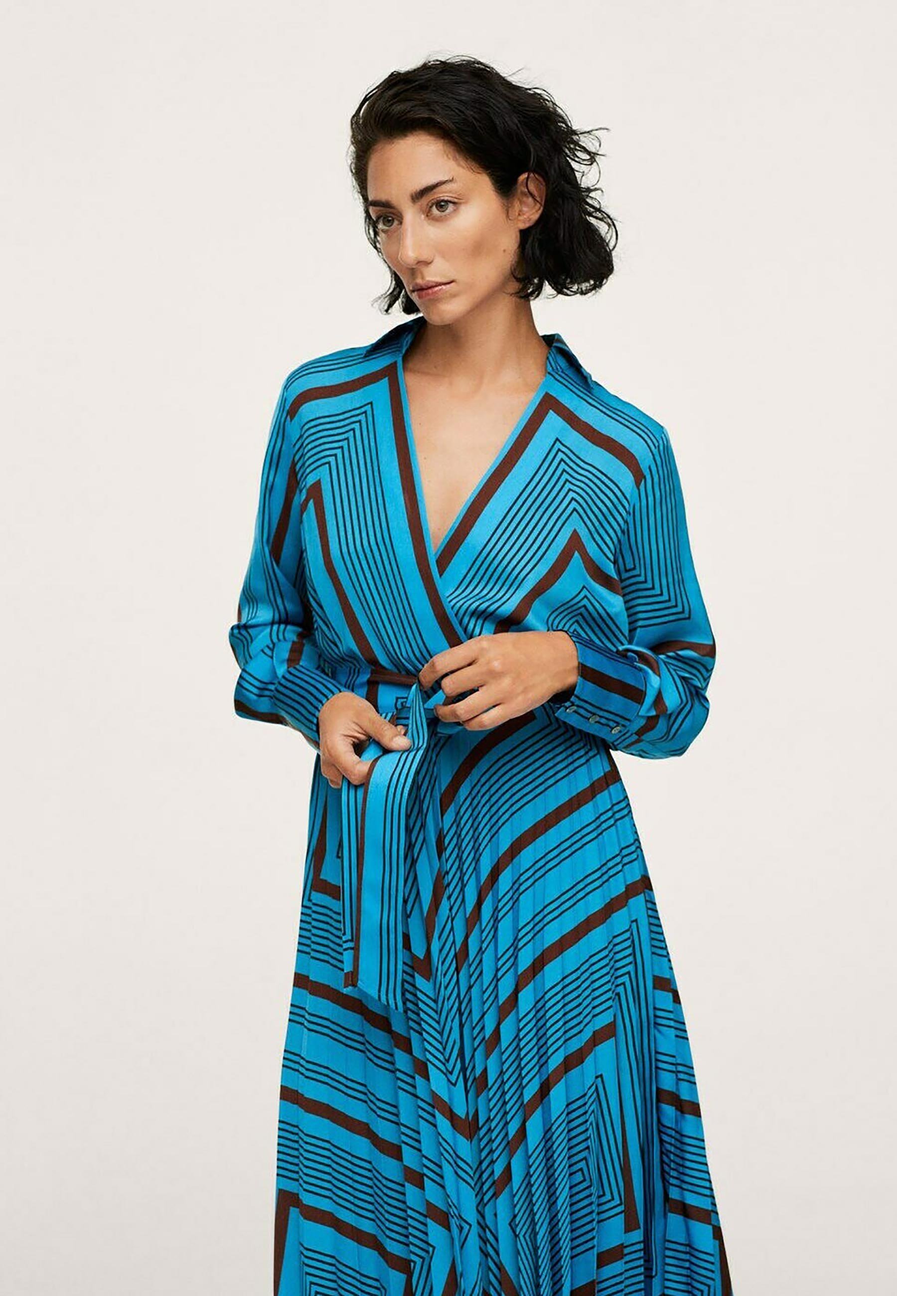 robe mango bleue