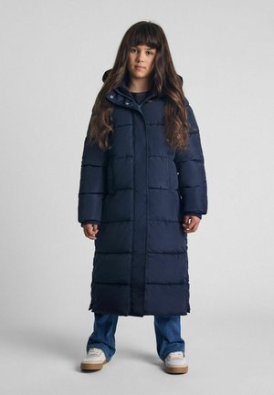 LONG FIXED HOOD - Zimná bunda - blue