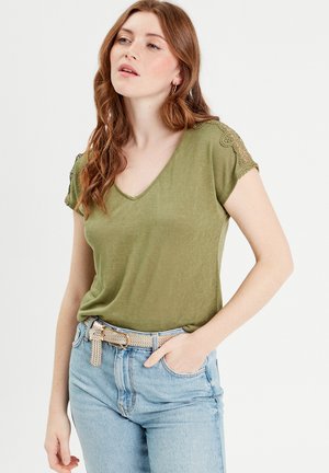 T-shirt con stampa - vert pastel