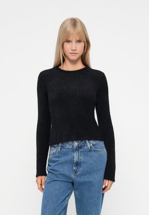 ONLVIOLA ROUND NECK TOP - T-shirt à manches longues - black