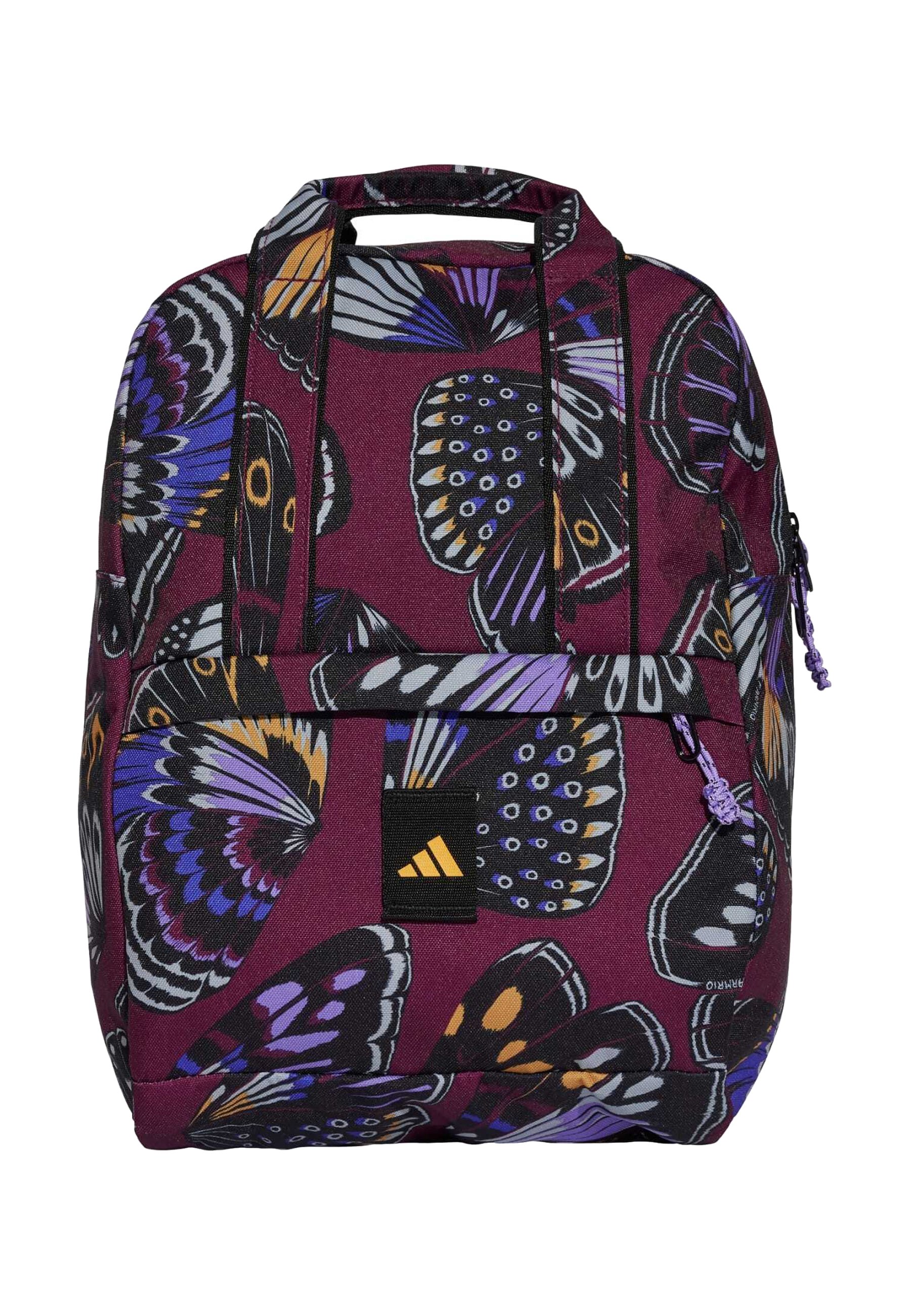 adidas colourful backpacks Young Back-to-School Creator Backpack 21L, Adi Multi Collage/Onix Grey/Almost Blue, One Size Padded contoured shoulder straps and a sturdy webbing haul handle for comfortable carry. adidas Originals x Farm Banana