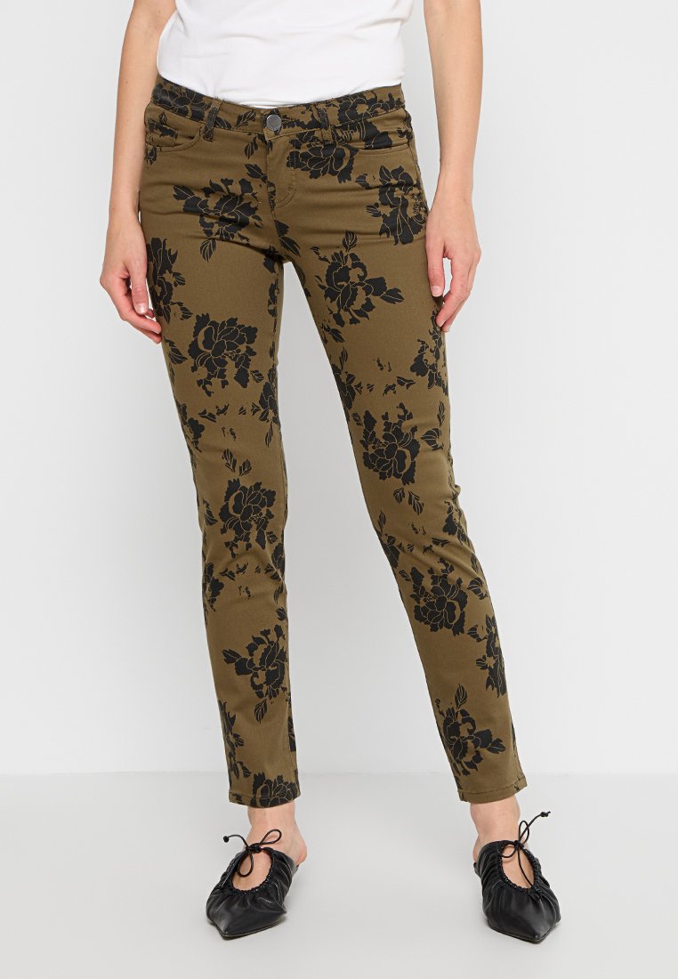 heine Jeans Skinny Fit olijfgroen