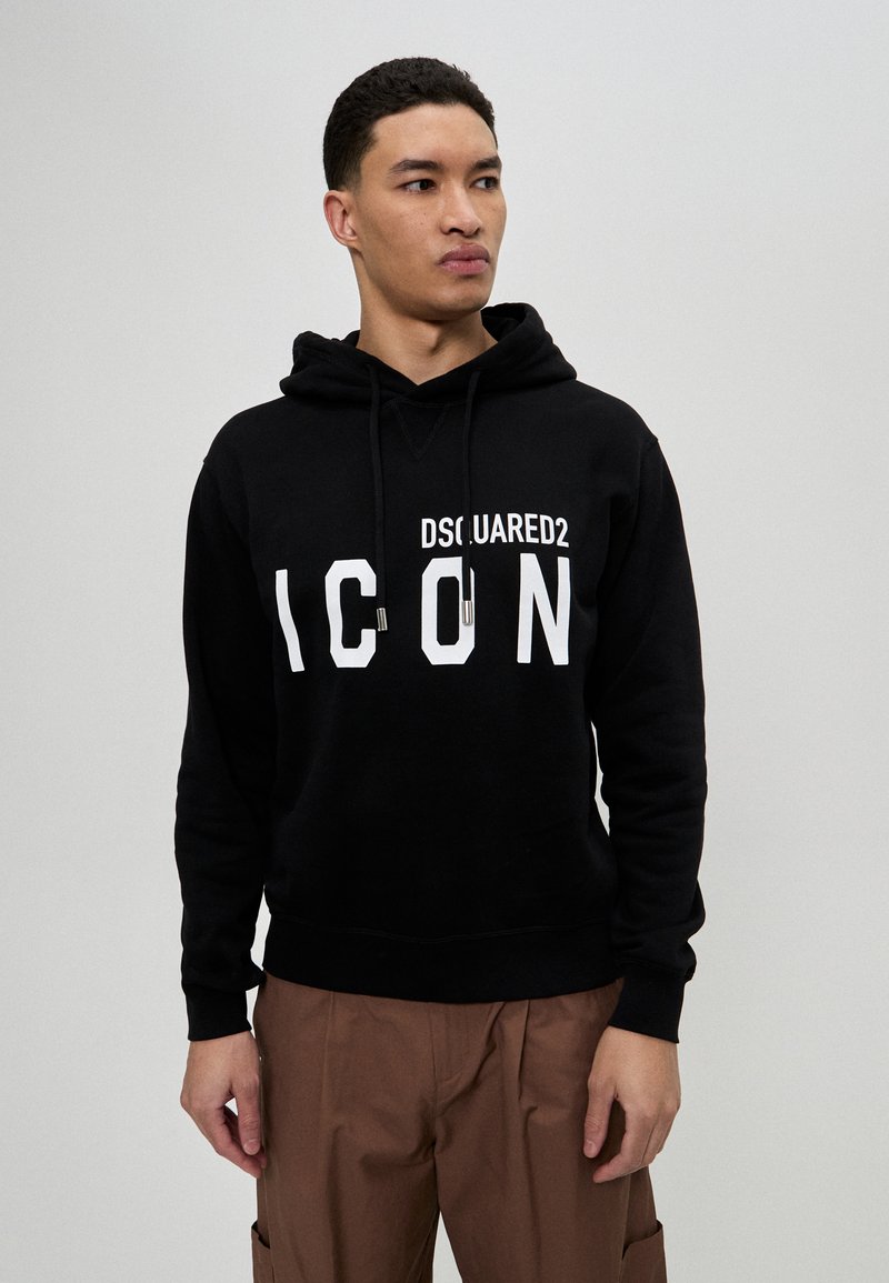 Training Dsquared Icon DSQUARED2 ICON COOL FIT HOODIE - Sudadera - black/negro - Zalando.es
