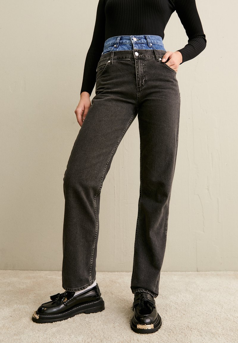 sandro - Jeans Straight Leg - gris, Vergrößern