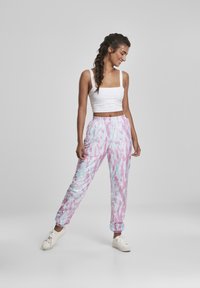 Urban Classics FRAUEN  - Spodnji deli trenirk - aquablue/pink