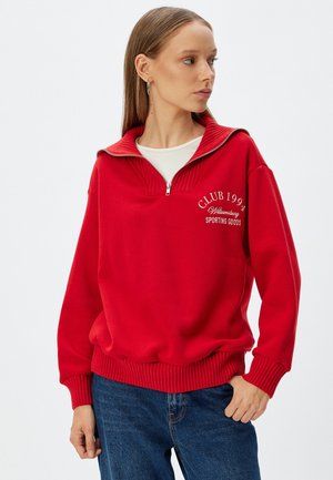 HALF ZIPPER  - Sweatshirt - red
