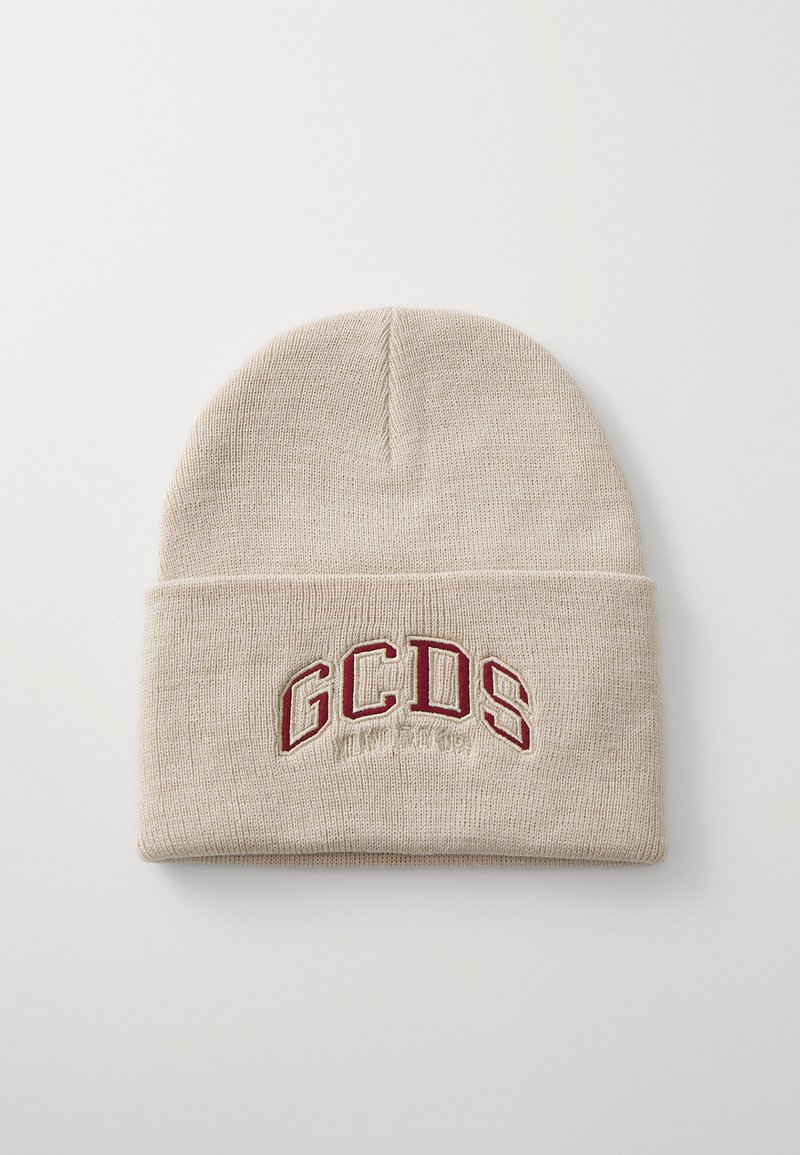GCDS UNISEX - Pletena kapa - offwhite