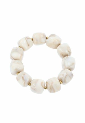 ELASTICO EFFETTO PIETRA - Armband - panna