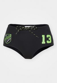 FOOTBALL MINI SHORTS NEON - Shorts - black