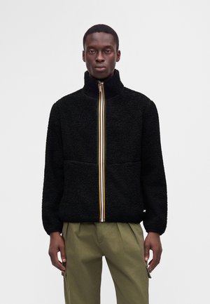 K-Way, PASCAL POLAR DOUBLE UNISEX - Fleecejacke - black pure/beige khaki