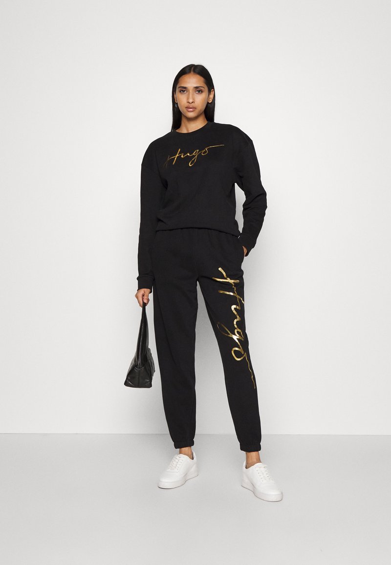 HUGO EASY CREW - Sudadera - black/negro -