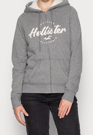 Sweater met rits - grey