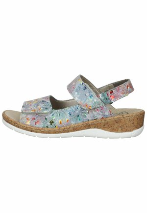 Rieker, Wedge sandals - ciel multi ciel multi