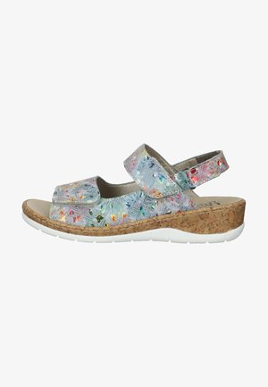 Rieker, Wedge sandals - ciel multi ciel multi