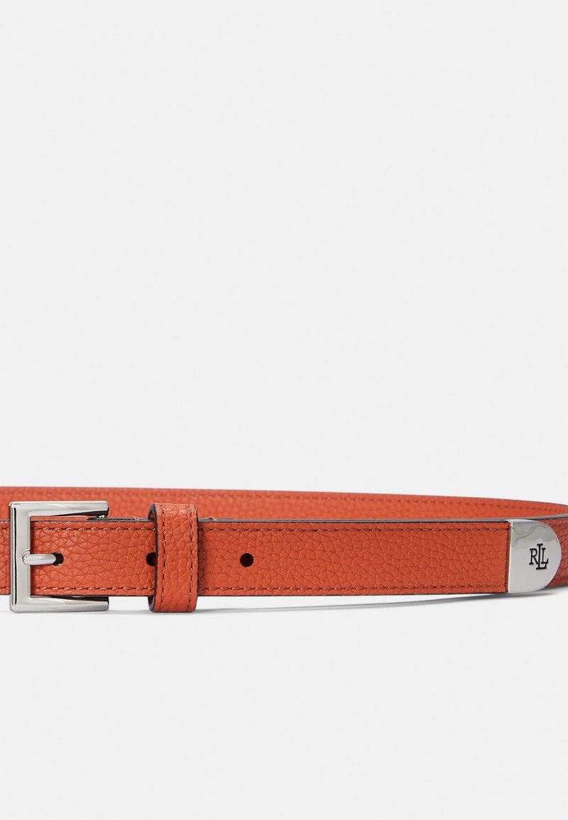 Lauren Ralph Lauren Embossed Red  Orange brownish Leather Belt W/ Silver Buckle Lauren Ralph Lauren | Accessories | Lauren Ralph Lauren  main image 3
