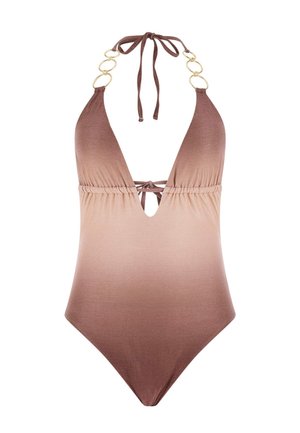 Guess, GLITZERNDER EINTEILER BADEANZUG - Traje de baño - mehrfarbig braun