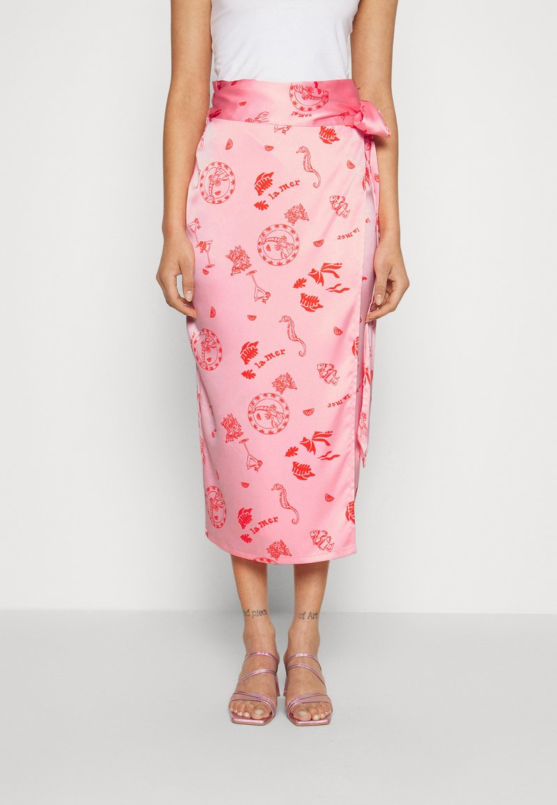 Never Fully Dressed Tall LA MER JASPRE SKIRT Wrap skirt pink Zalando