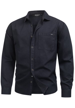 INDICODE JEANS LANGARM INBROIDY - Overhemd - dark navy