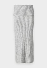 FOLDED DOWN SKIRT - Maxikjol - grey